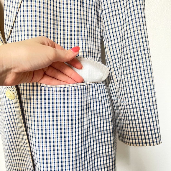 RALPH LAUREN Gingham Single Breasted Blazer - Picture 7 of 9